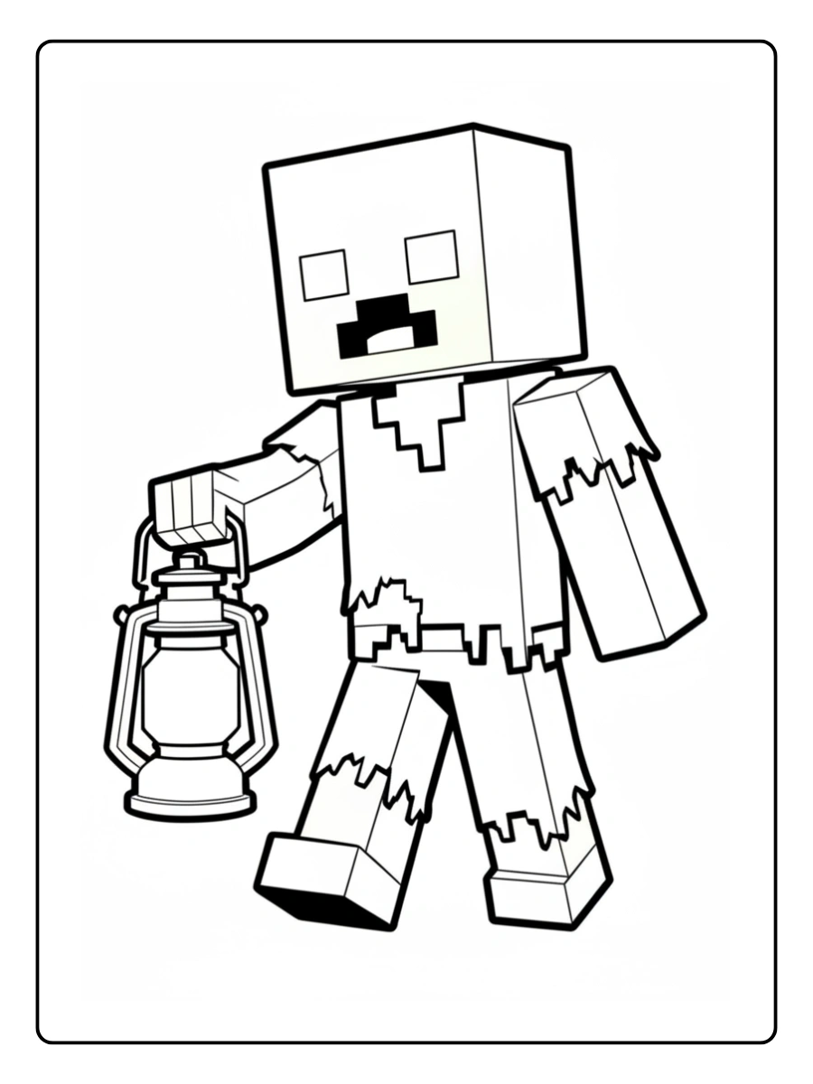 coloriage minecraft zombie (7)