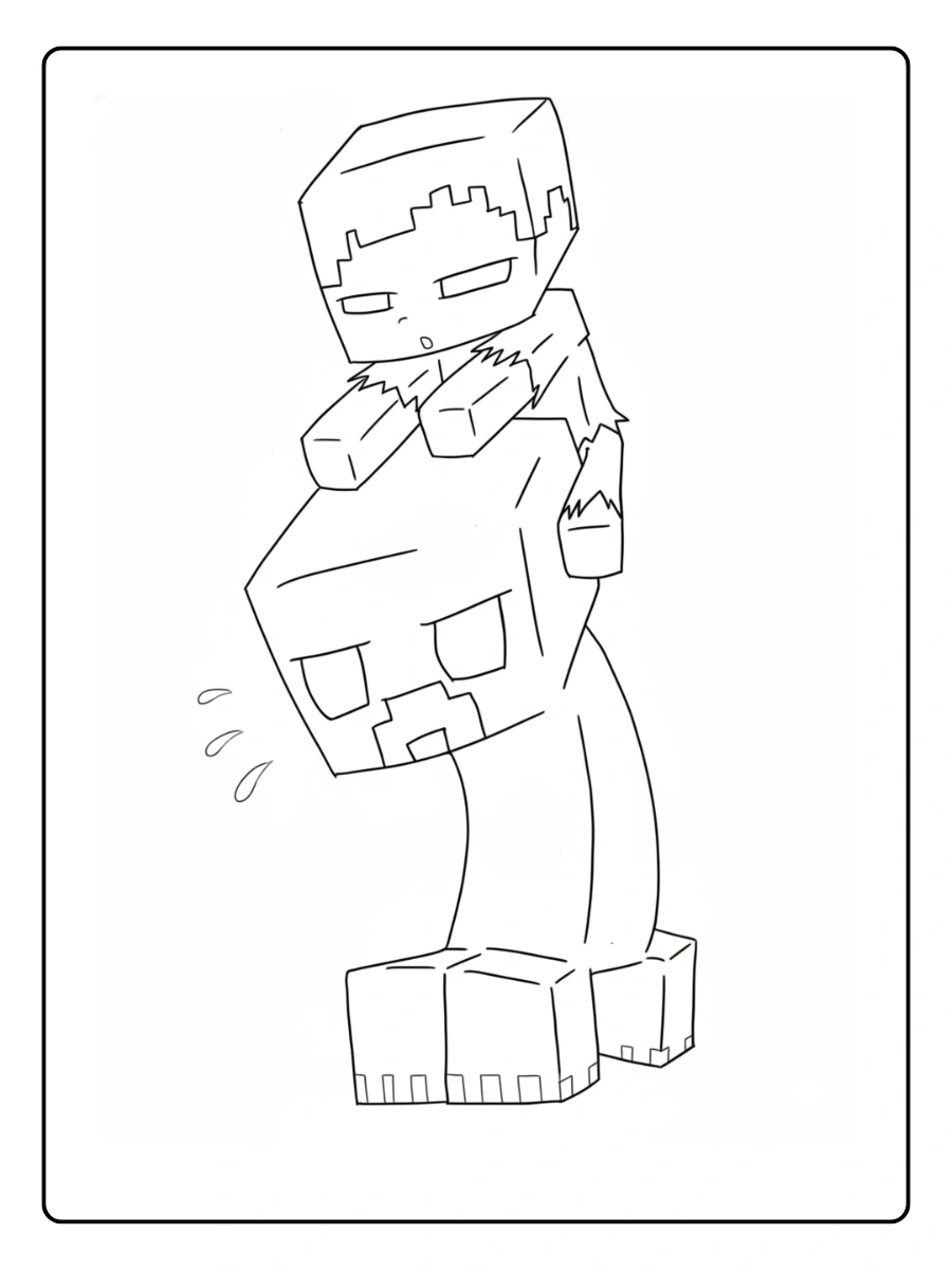 coloriage minecraft zombie (9)