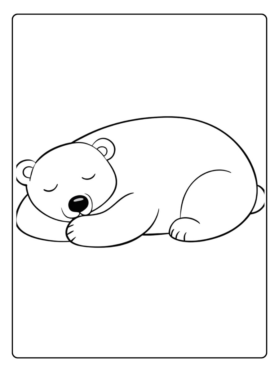 coloriage ours polaire a imprimer