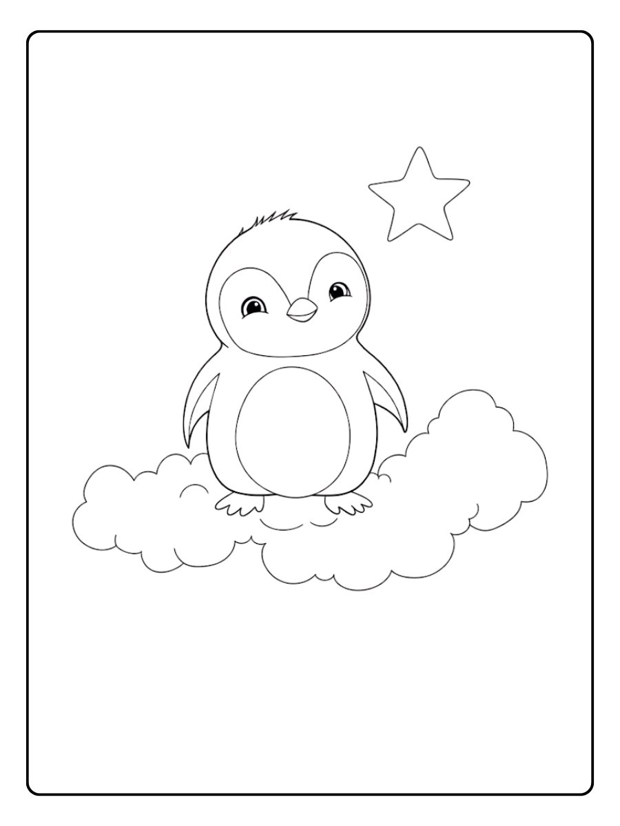 coloriage pingouin a imprimer