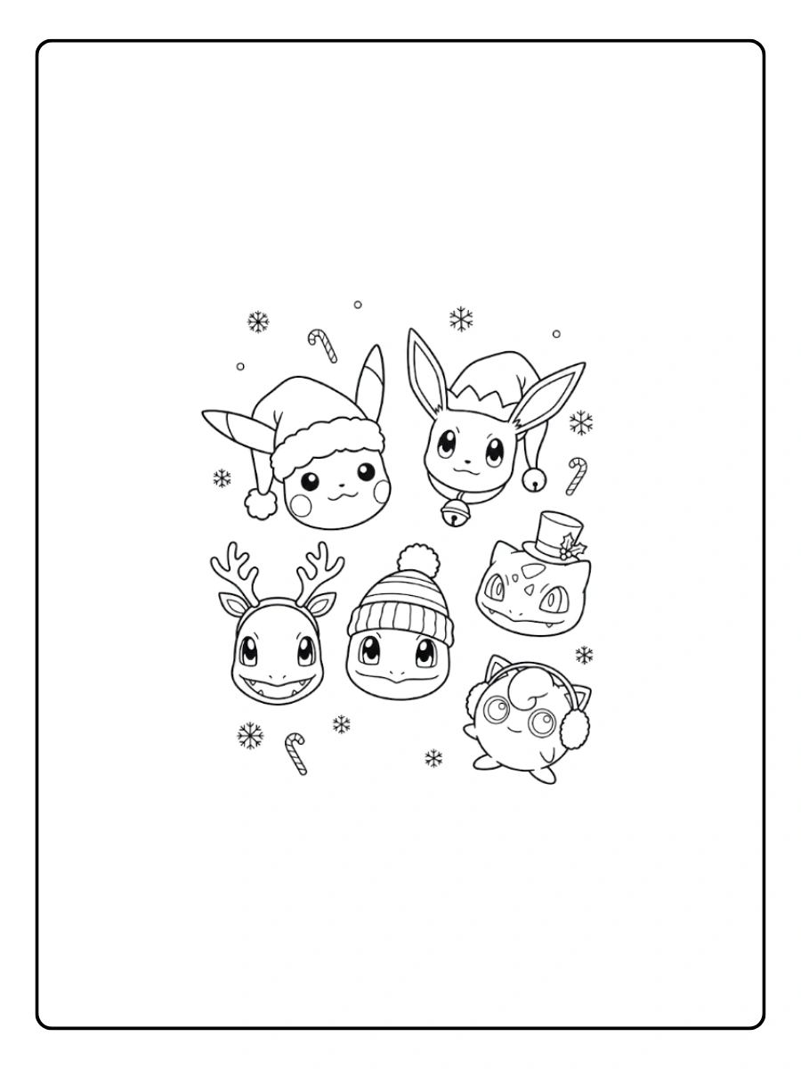 coloriage pokemon noel (2)