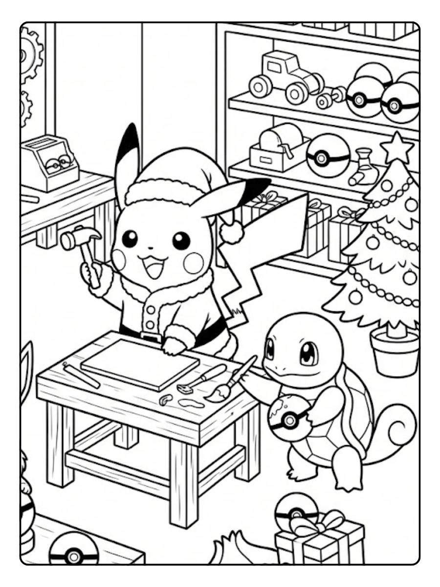 coloriage pokemon noel (3)