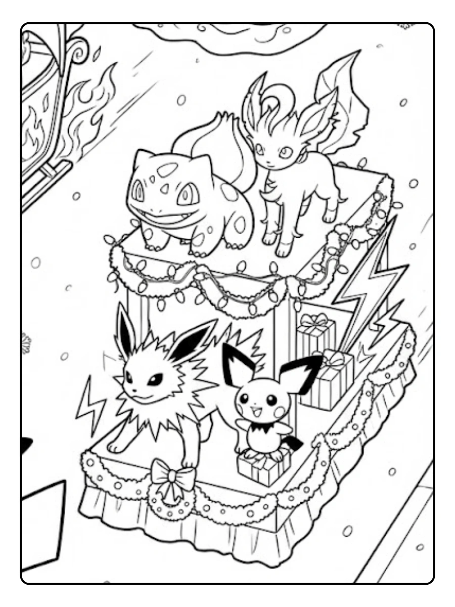 coloriage pokemon noel (6)