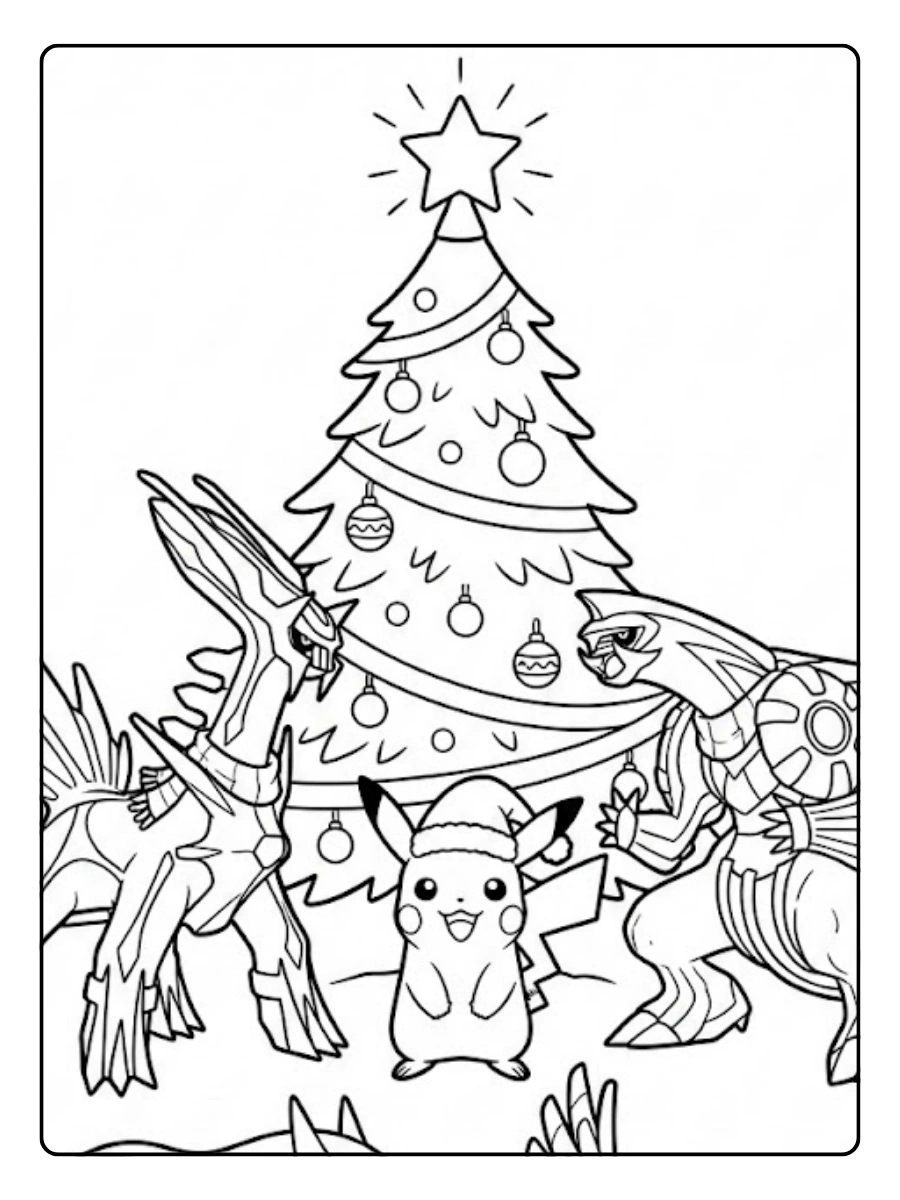 coloriage pokemon noel (7)