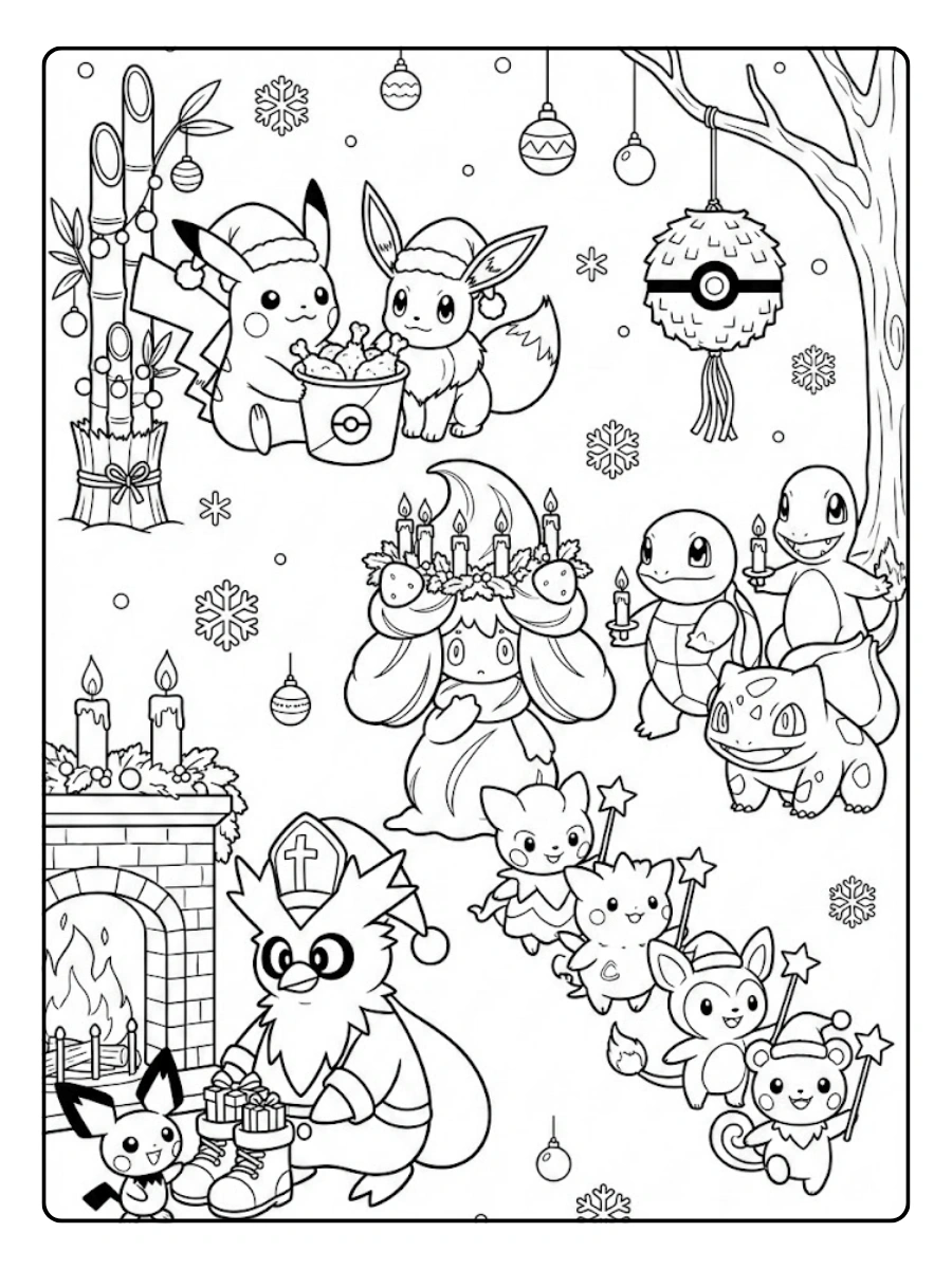 coloriage pokemon noel (8)