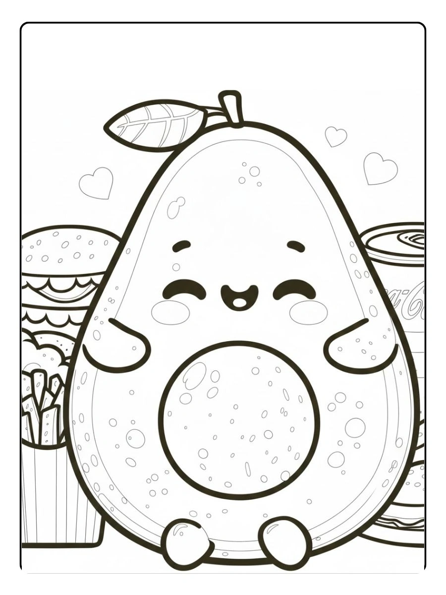 Coloriage Avocat (4)