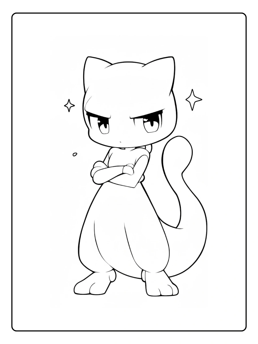 Coloriage Mew (11)