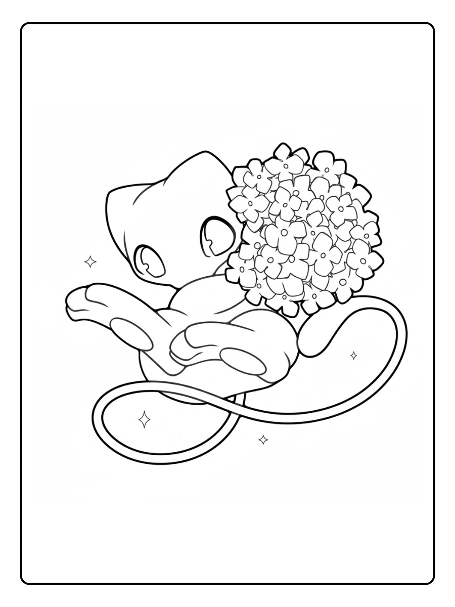 Coloriage Mew (2)