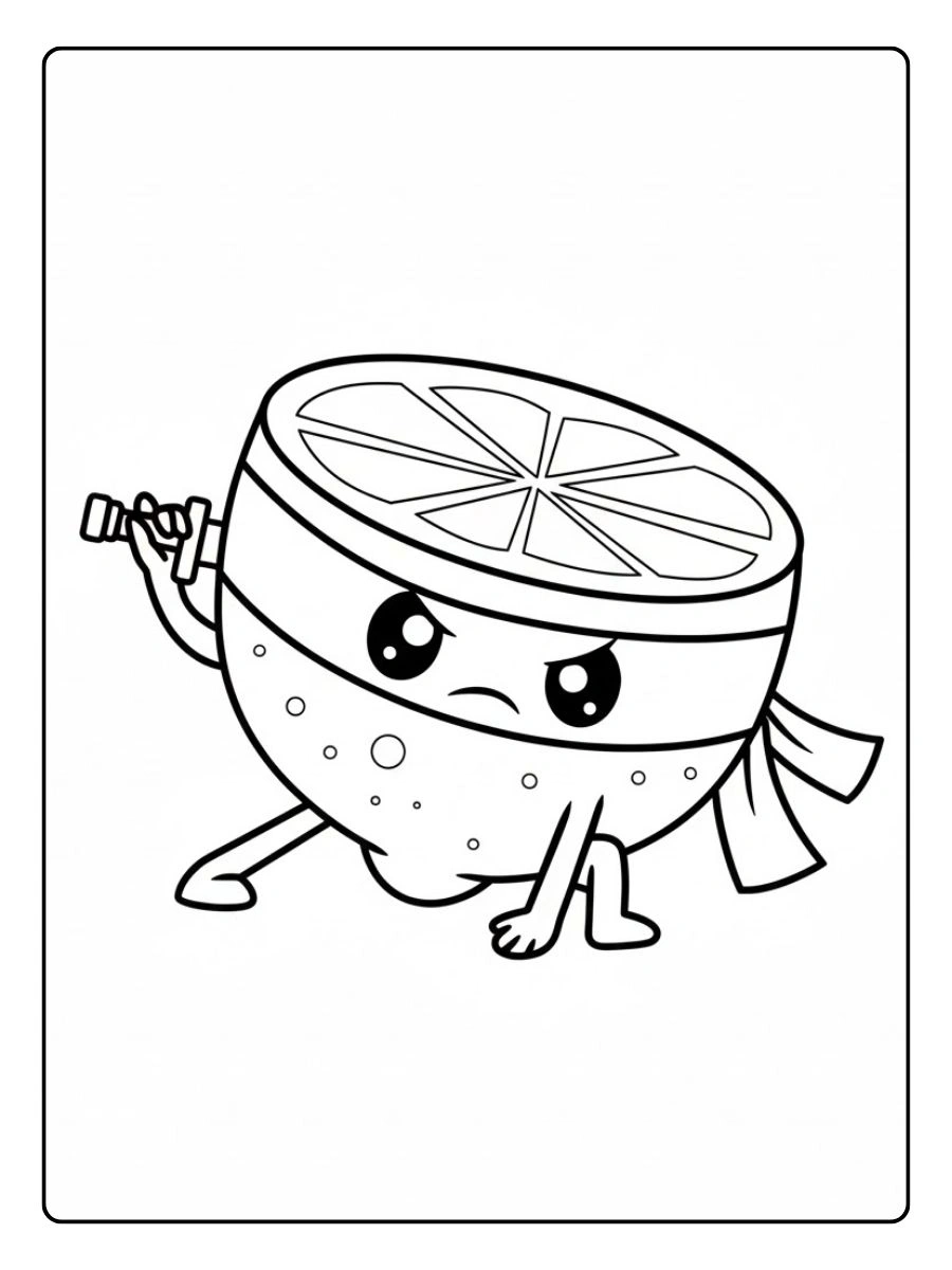 coloriage citron (8)