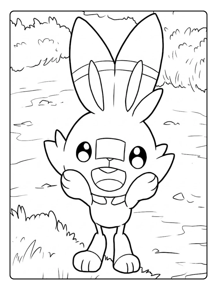 Coloriage Flambino Pokémon (4)
