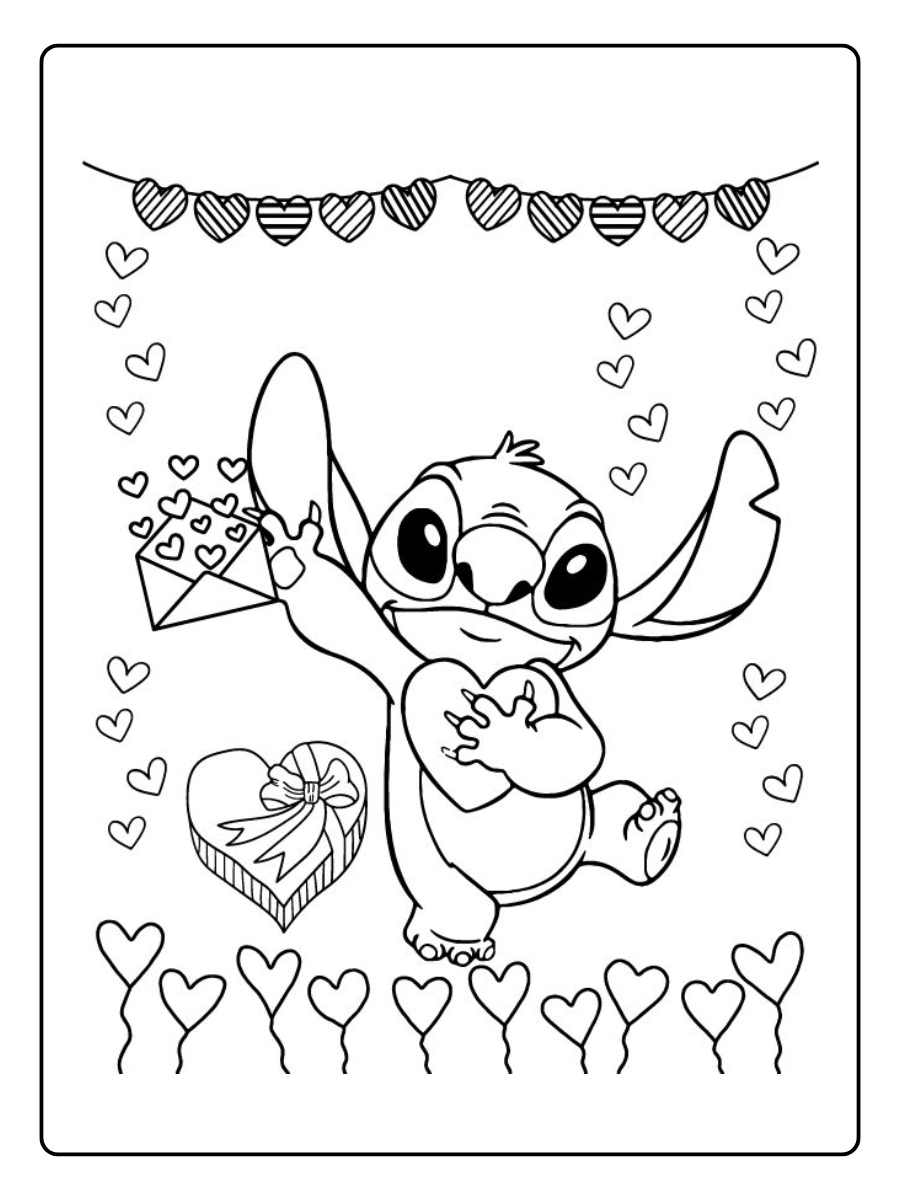 coloriage saint valentin disney (7)