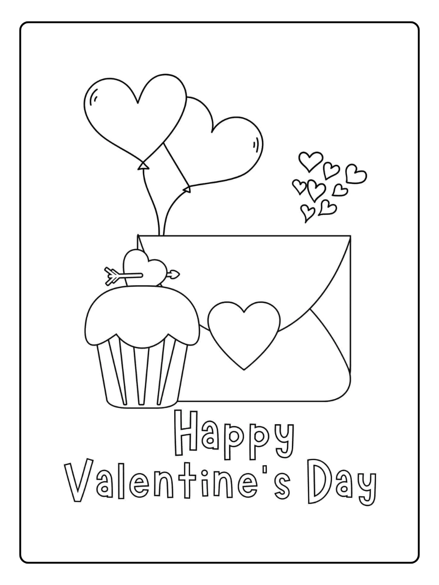 coloriage carte saint valentin (1)