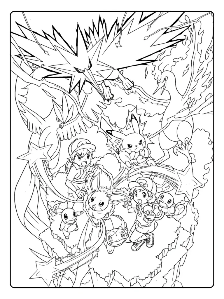 Coloriage Pokémon Légendaire