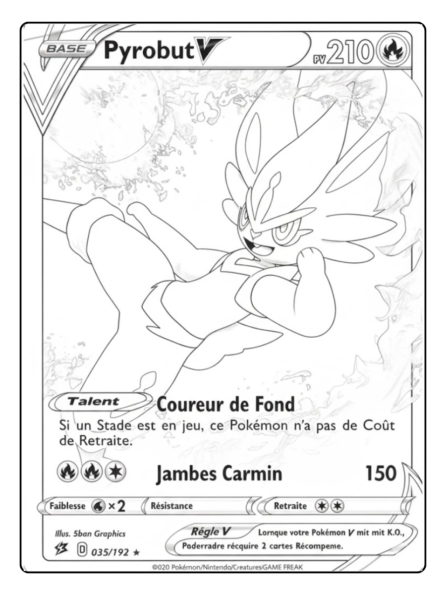 coloriage pyrobut carte pokemon