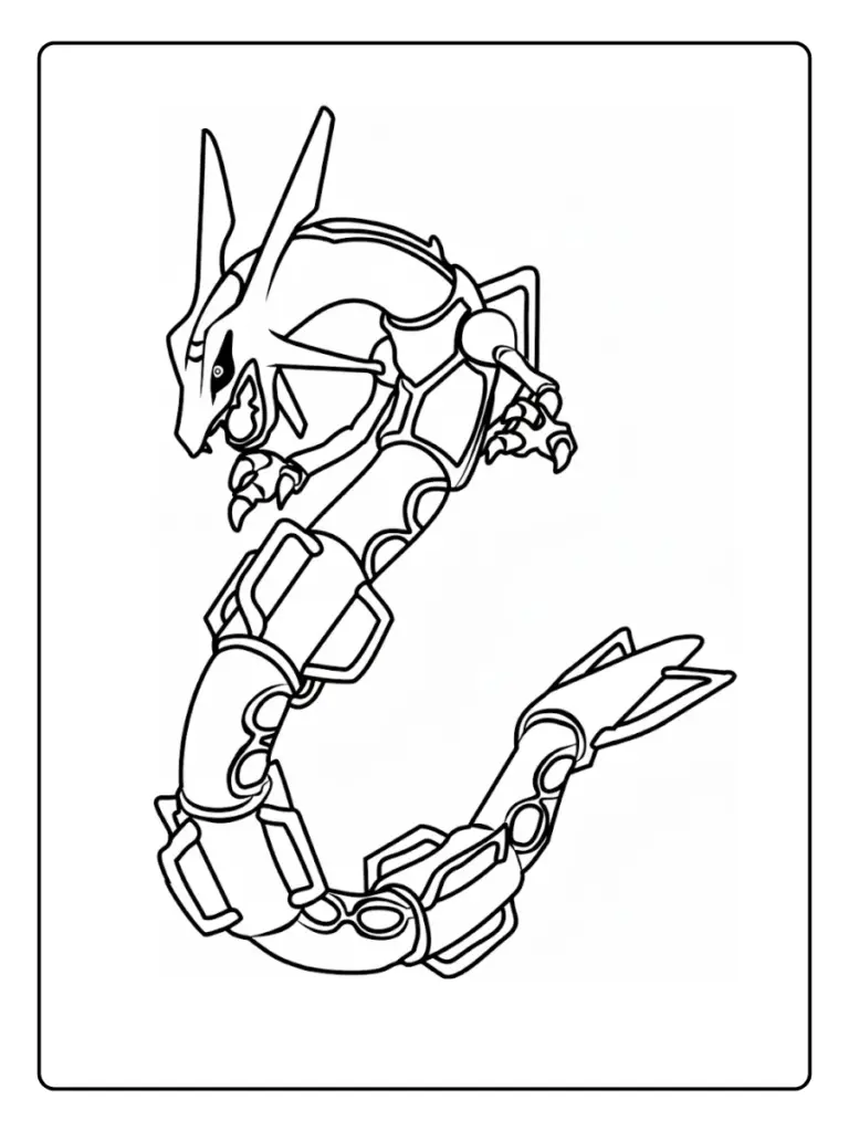 Coloriage Rayquaza