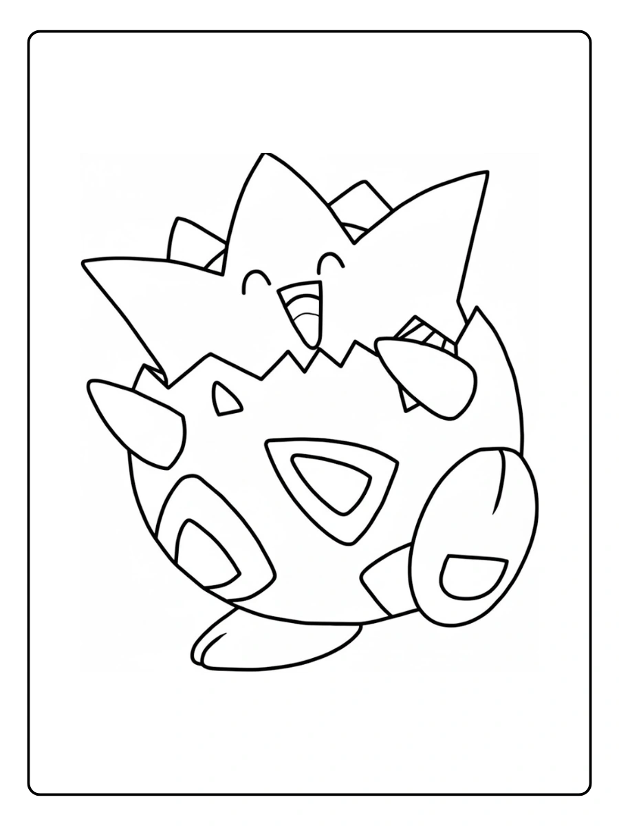 coloriage togepi (2)